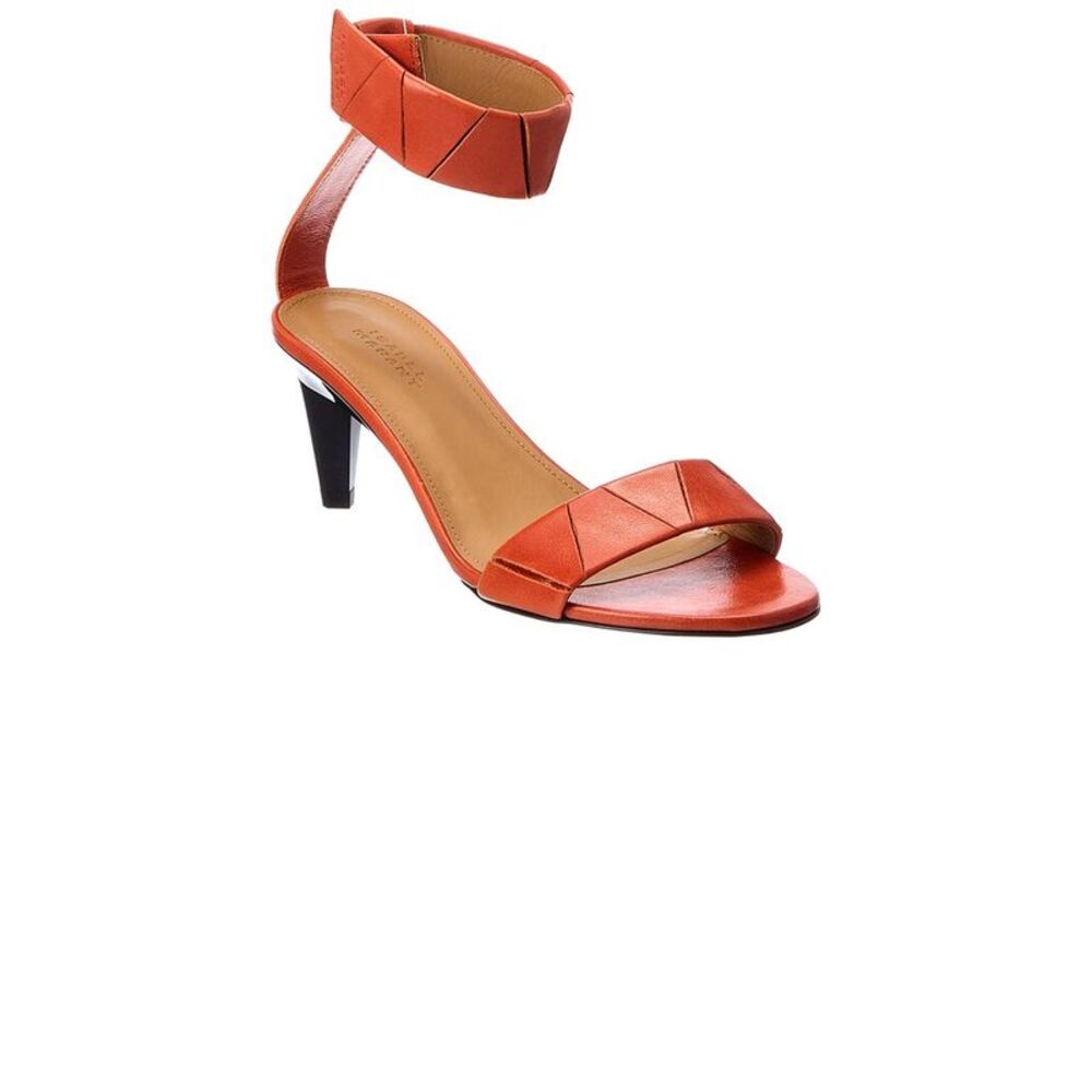Isabel Marant Leather Sandal, Orange